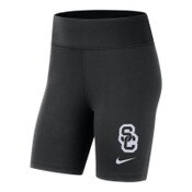 USC Trojans Women's Nike SC Interlock Black Dri-FIT Mid-Rise One 7" Short